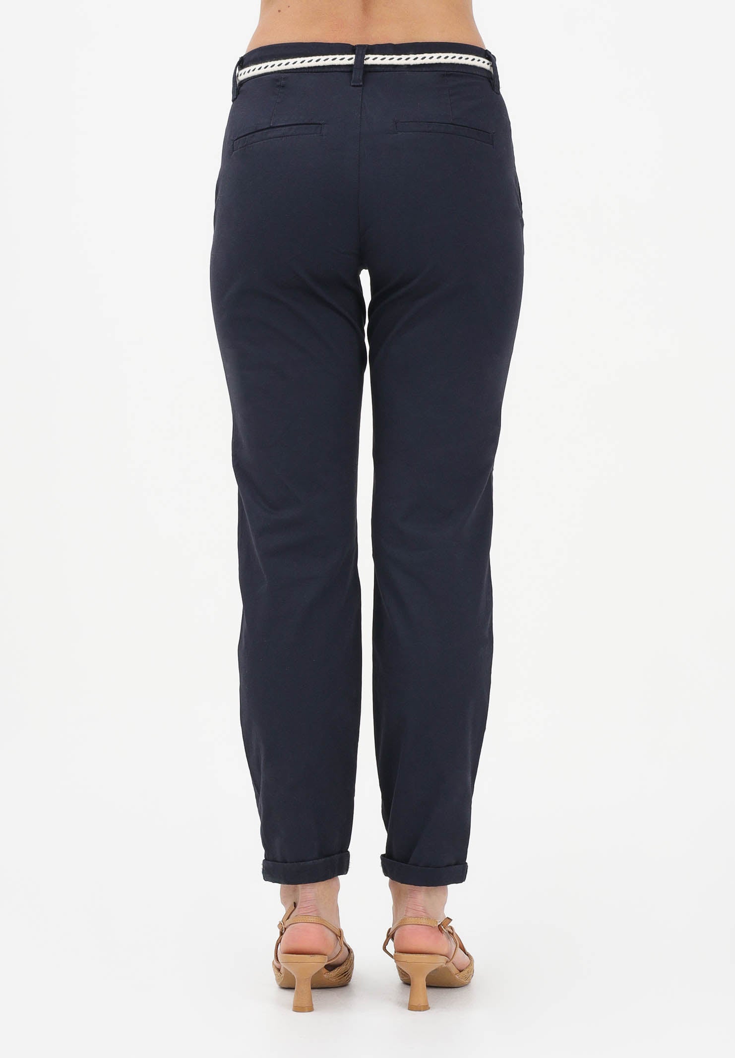 ONLY Pantalone blu da donna con cintura 15218519 NISK ONLY 