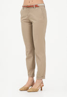 ONLY Pantalone beige da donna con cinturino 15218519 SE ONLY 