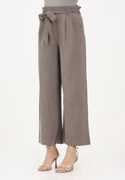 ONLY Pantalone elegante fango da donna con girovita a caramella 15269628 FAME ONLY 