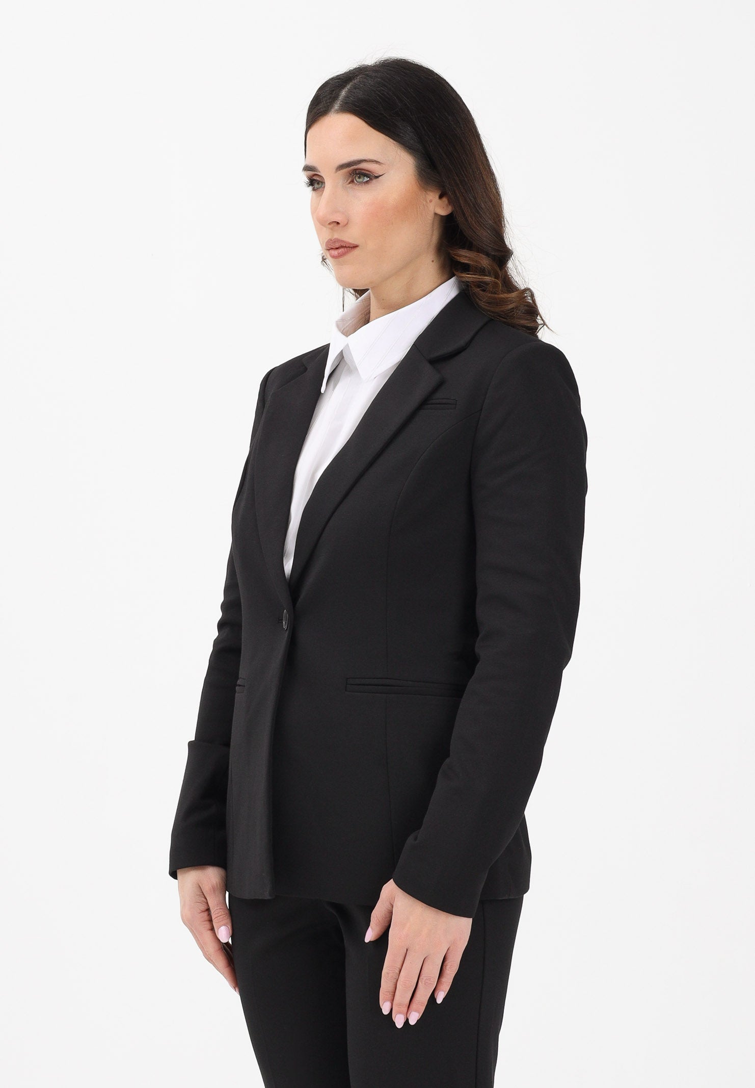 ONLY Giacca monopetto nera da donna 15298659 BL ONLY 