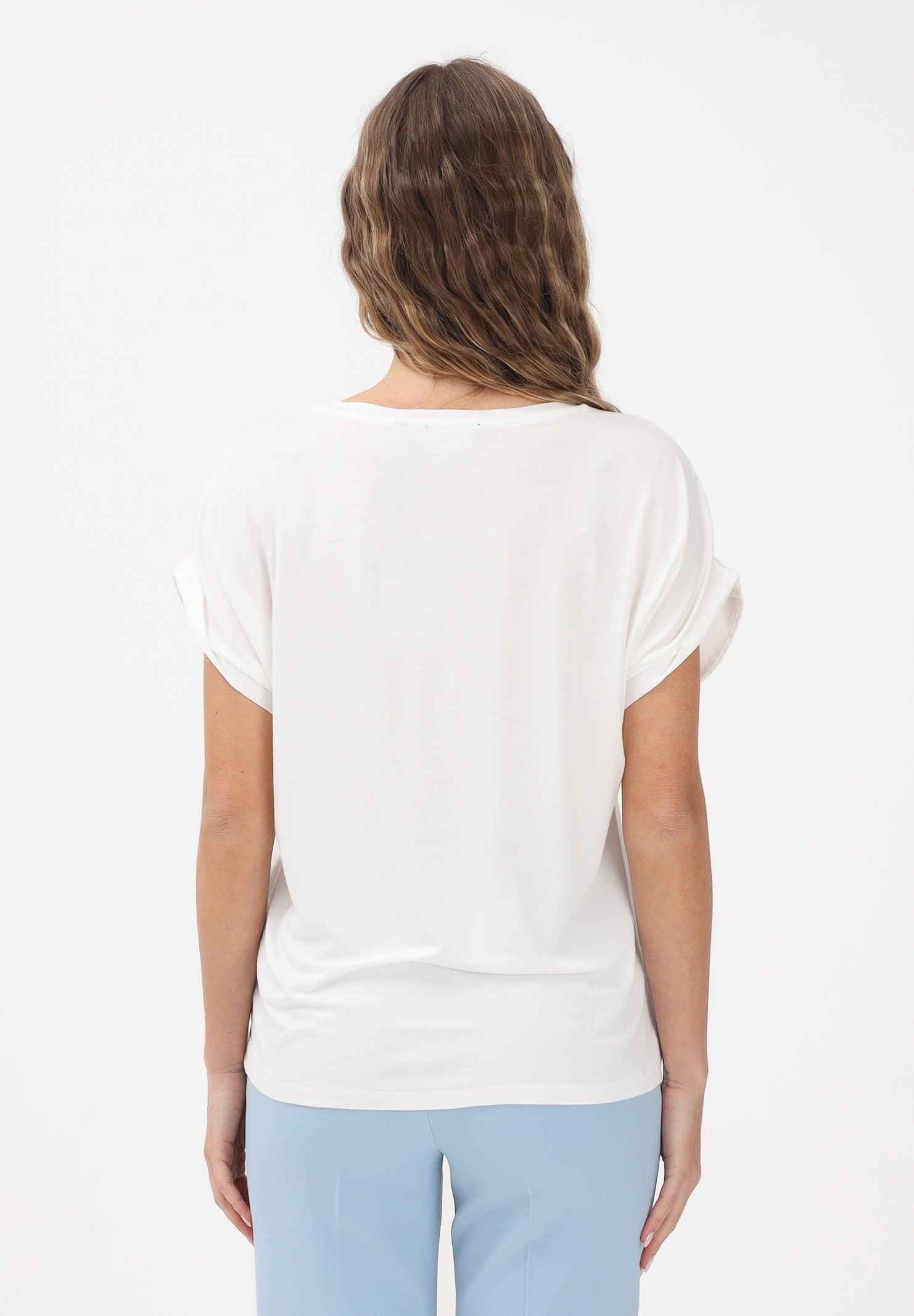 ONLY Blusa a manica corta bianca da donna 15303413 SNWH ONLY 