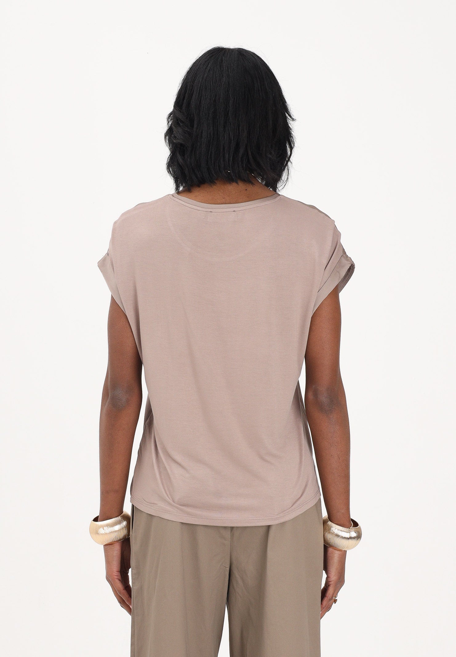 ONLY Blusa a manica corta cacao da donna 15303413 WA ONLY 
