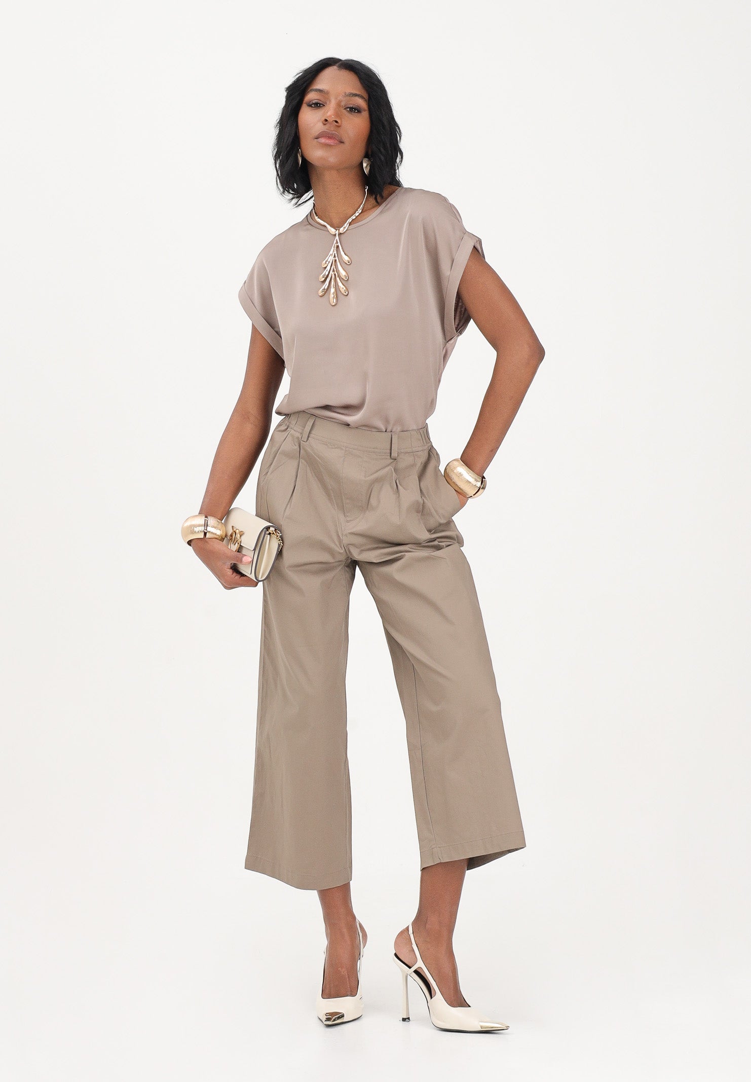 ONLY Blusa a manica corta cacao da donna 15303413 WA ONLY 