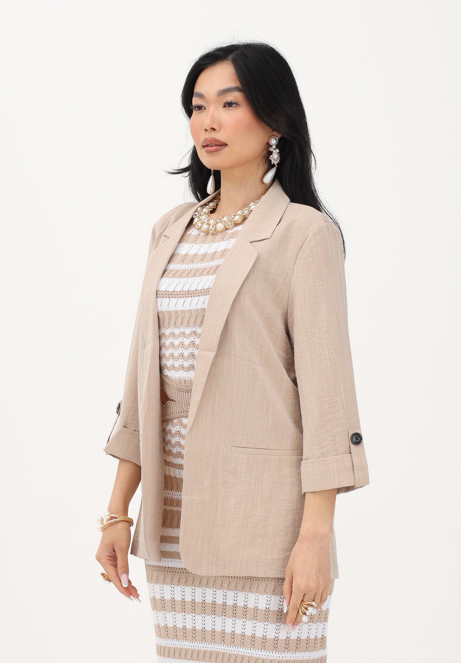 ONLY Giacca beige da donna 15308084 SAME ONLY 