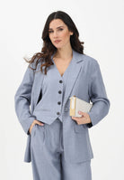ONLY Giacca monopetto azzurro polvere da donna 15328158 VIIN ONLY 