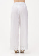 ONLY Pantalone bianco da donna con fondo ricamato 15343184 BRWI ONLY 