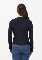 ONLY Maglioncino in tessuto a coste blu da donna stile polo 15344841 NISK ONLY 