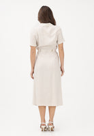 ONLY Abito midi beige da donna con cintura 15347210 MO ONLY 
