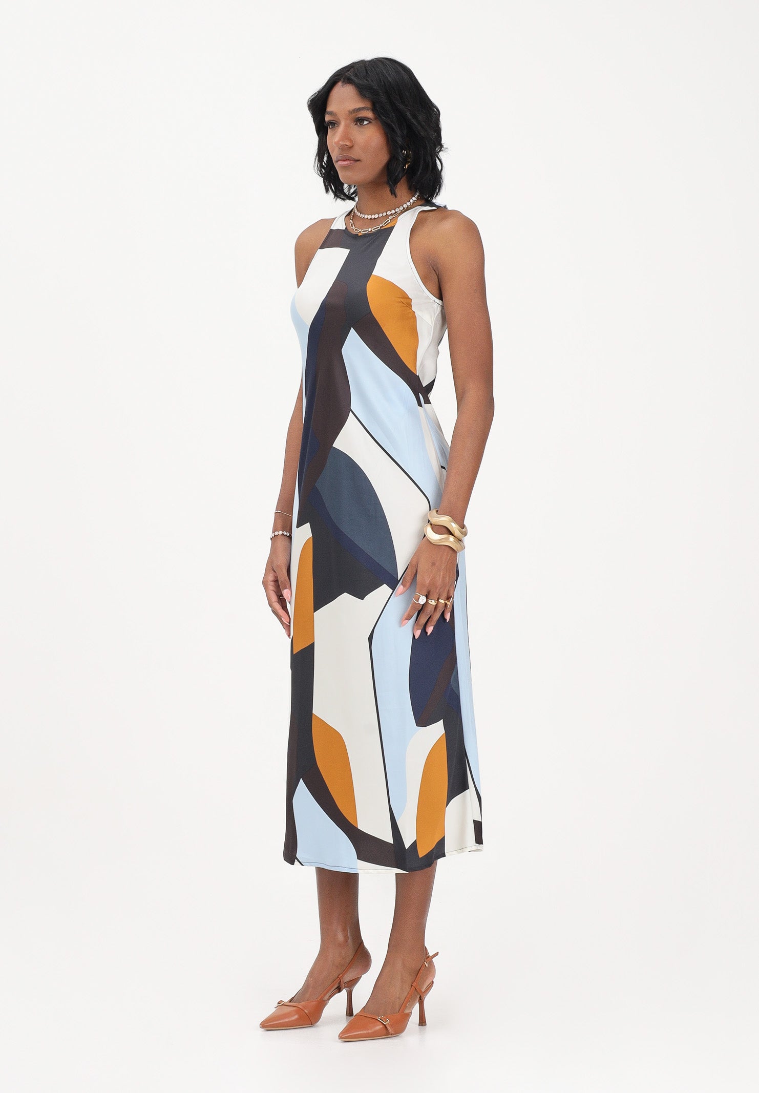 ONLY Abito midi multicolore da donna 15354751 NABL ONLY 