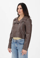 ONLY Giubbotto in ecopelle marrone da donna 15361396 CHMA ONLY 