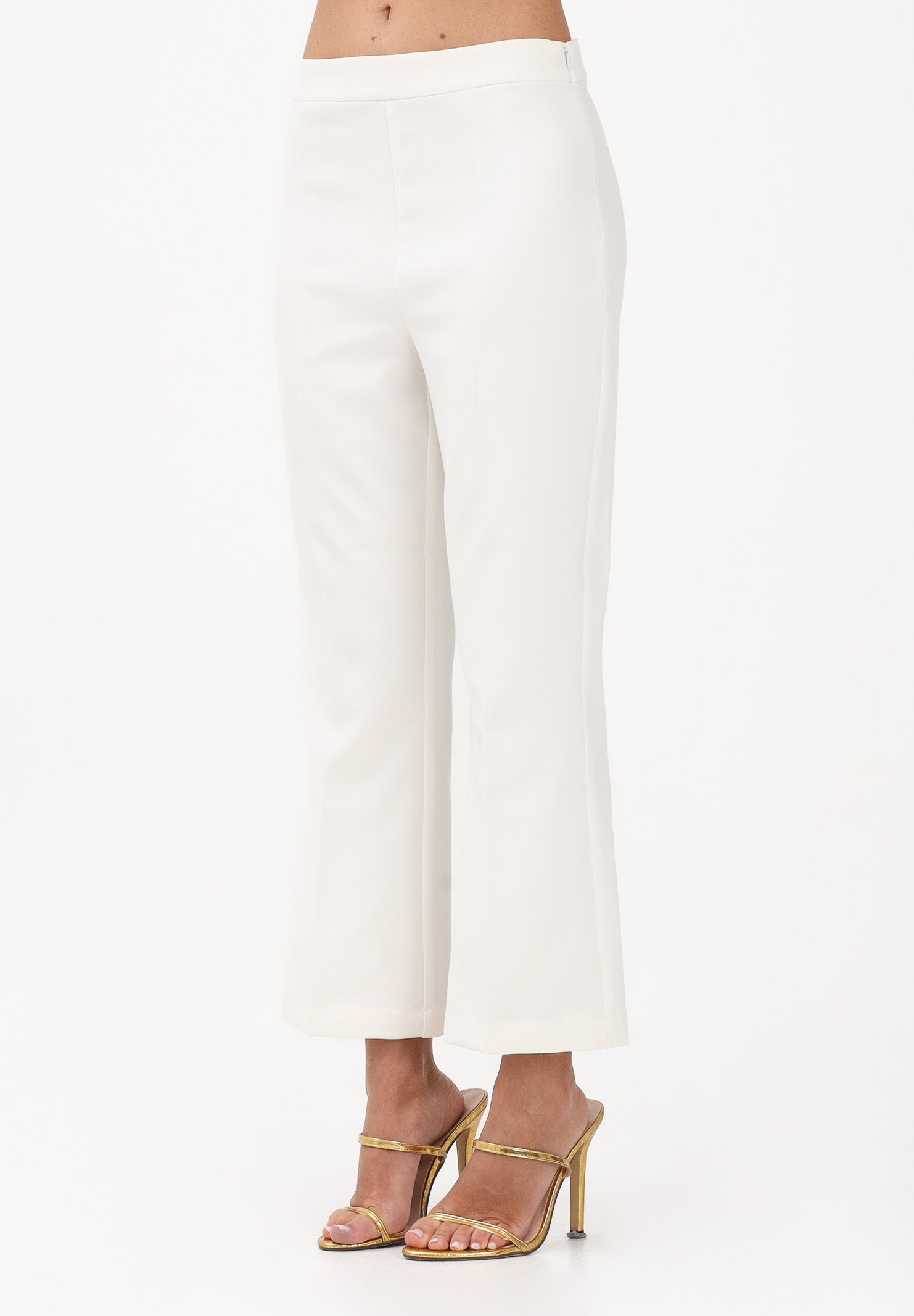 ONLY Pantalone cropped panna da donna 15364418 CLDA ONLY 