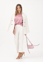 ONLY Pantalone cropped panna da donna 15364418 CLDA ONLY 
