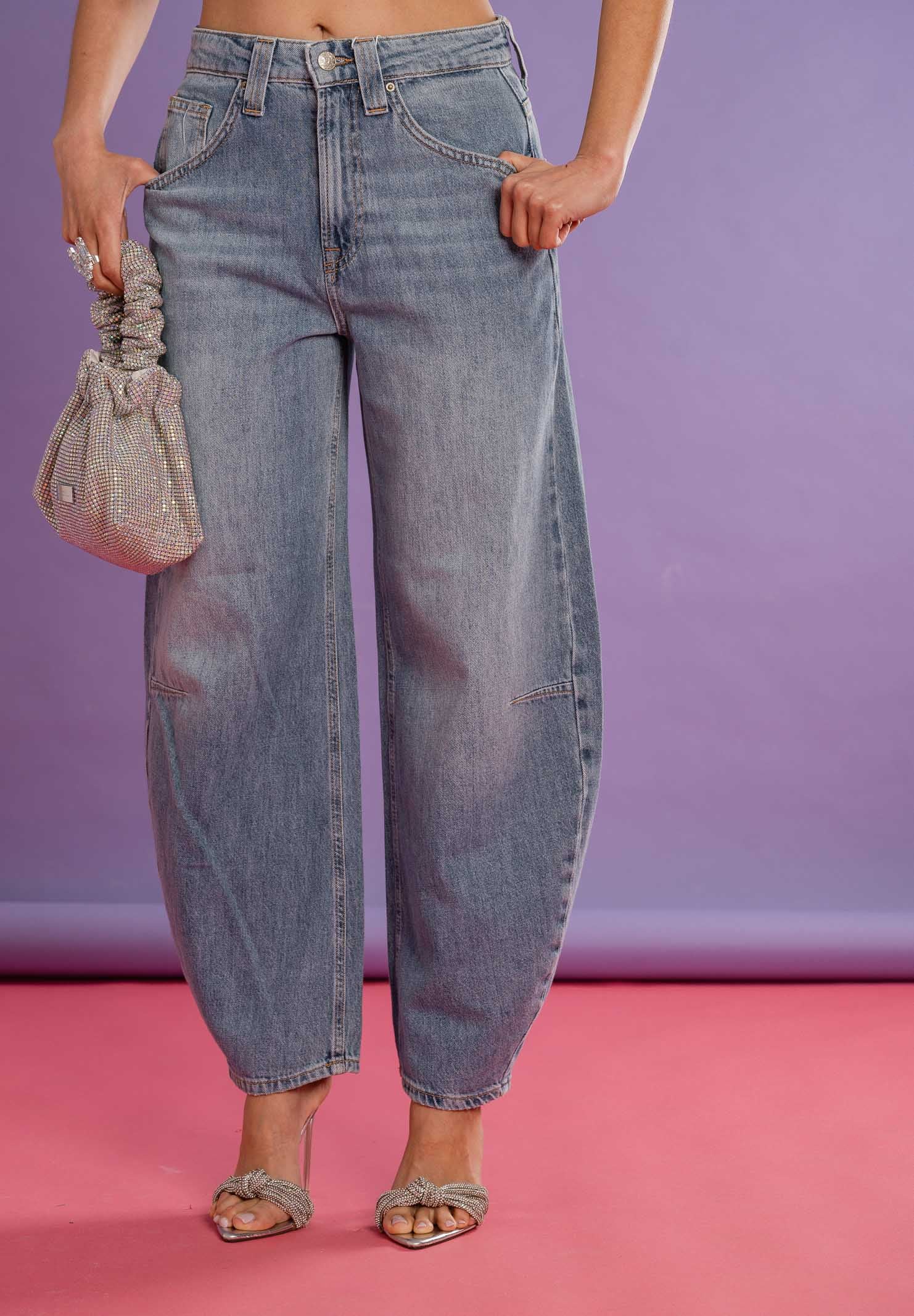 ONLY Jeans balloon in denim medio da donna 15364525 MEBL ONLY 