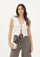 ONLY Top in maglia panna da donna 15364832 CLDA ONLY 