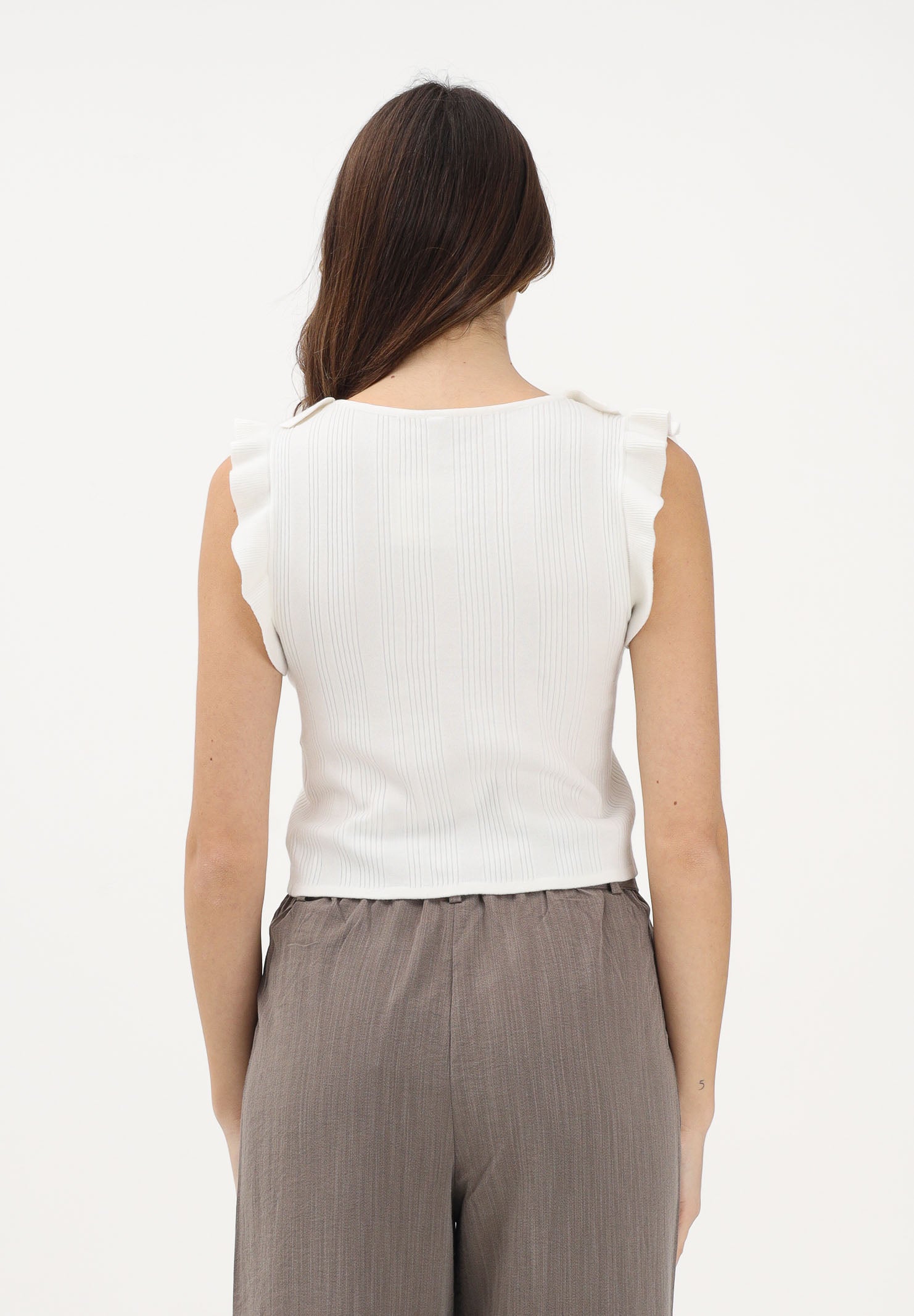 ONLY Top in maglia panna da donna 15364832 CLDA ONLY 