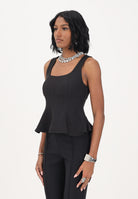 ONLY Top nero da donna con scollo squadrato 15367275 BL ONLY 