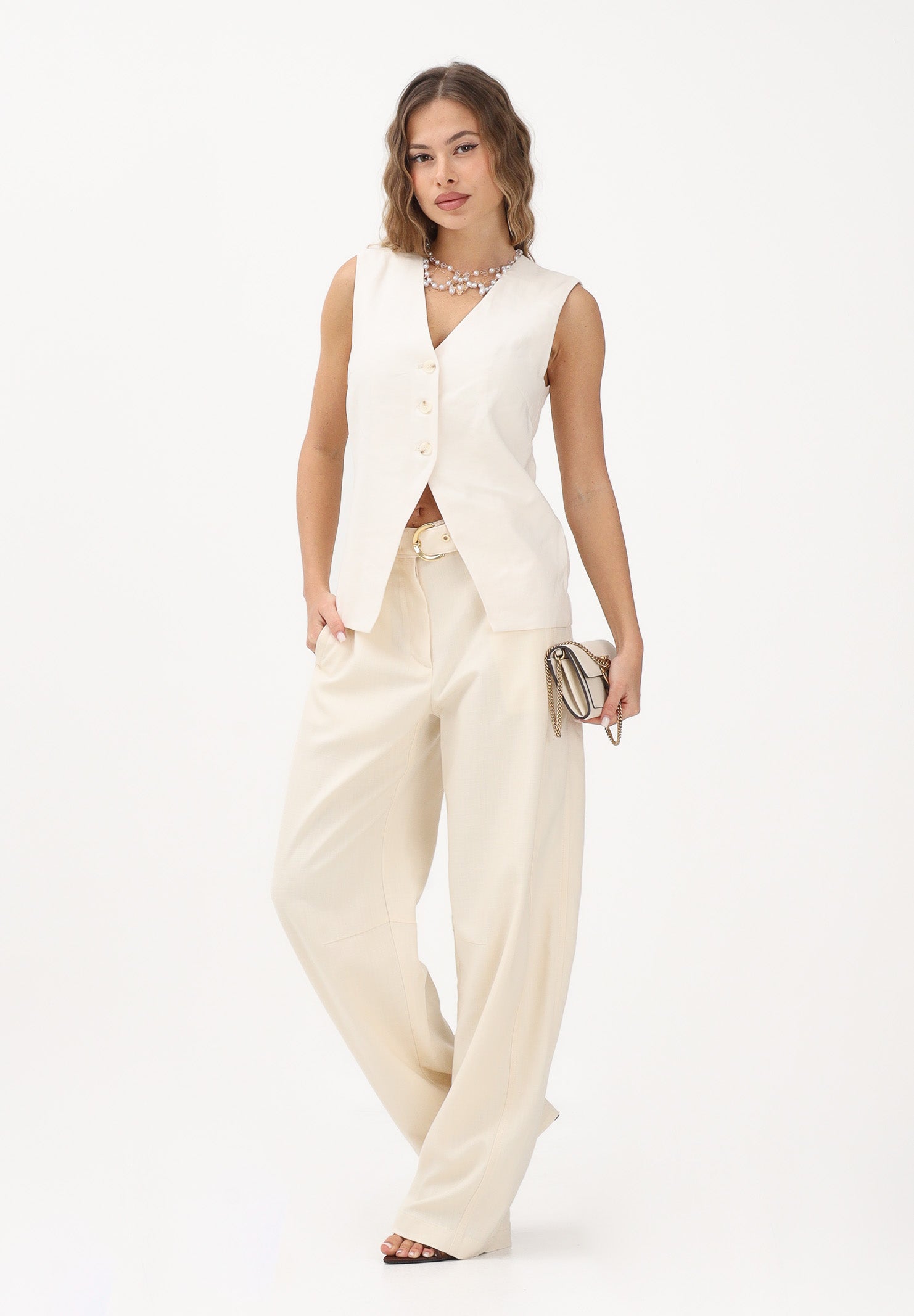 ONLY Gilet panna da donna 15367399 CLDA ONLY 