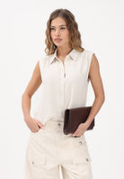 ONLY Camicia smanicata beige da donna 15367416 MO ONLY 