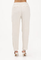 ONLY Pantalone panna da donna con cintura coordinata 15367751 MO ONLY 