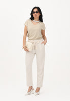 ONLY Pantalone panna da donna con cintura coordinata 15367751 MO ONLY 