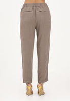 ONLY Pantalone marrone da donna con cintura coordinata 15367751 WA ONLY 