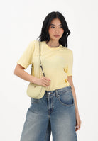 ONLY T-shirt a manica corta gialla da donna con ricamo 15368637 PABA ONLY 