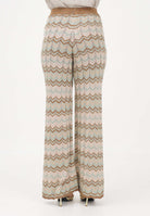 ONLY Pantalone multicolore da donna in maglia lurex con motivo chevron all-over 15369997 FOJA ONLY 