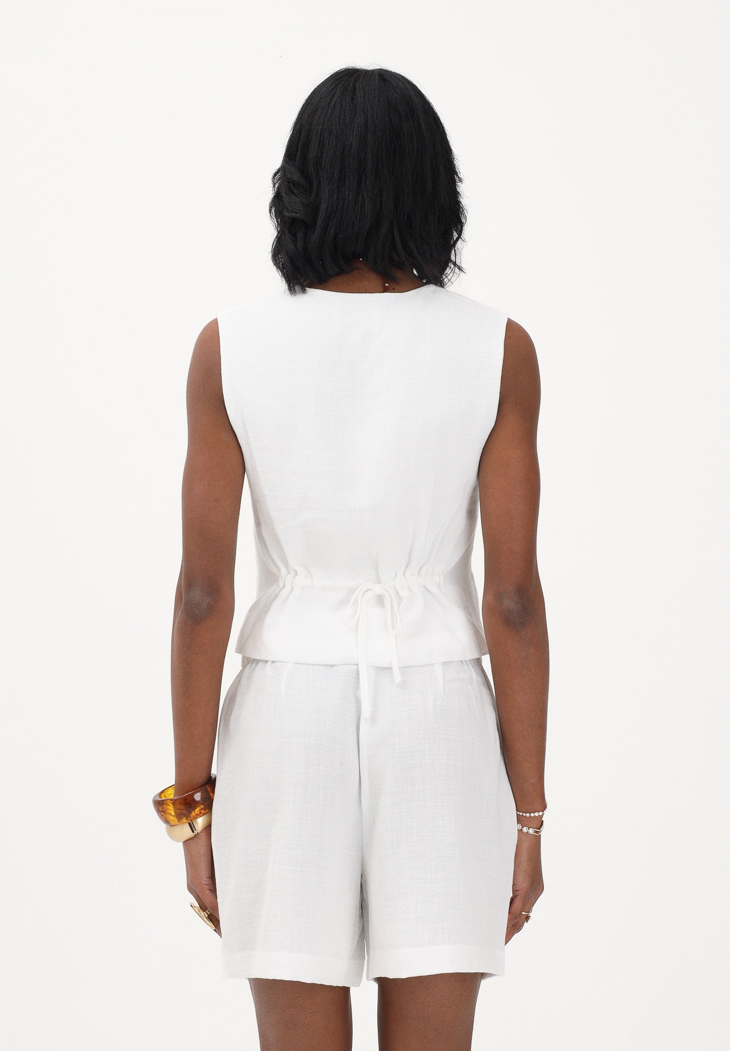 ONLY Gilet bianco da donna 15370277 BRWI ONLY 