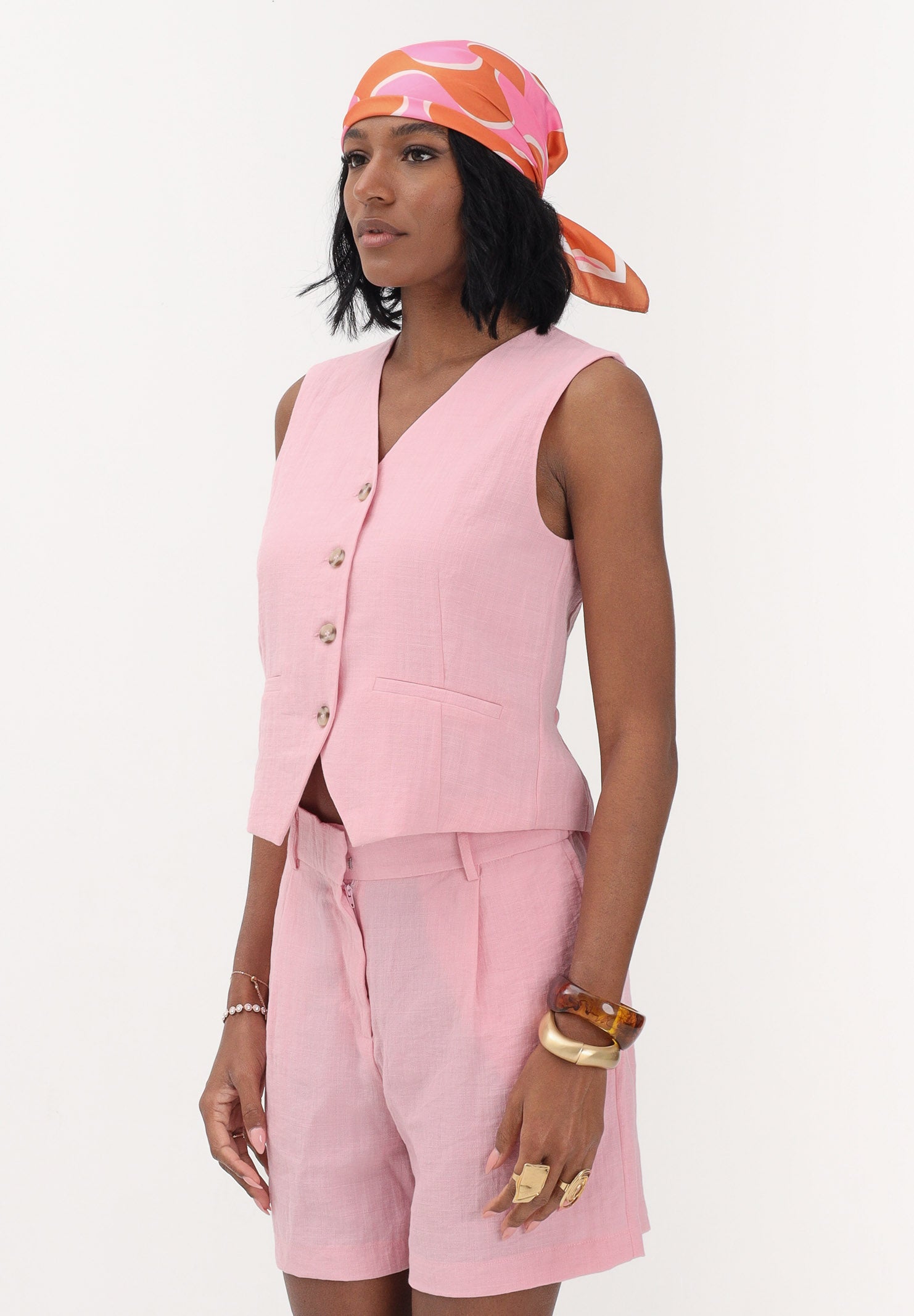ONLY Gilet rosa da donna 15370277 RORO ONLY 