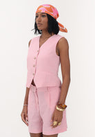 ONLY Gilet rosa da donna 15370277 RORO ONLY 