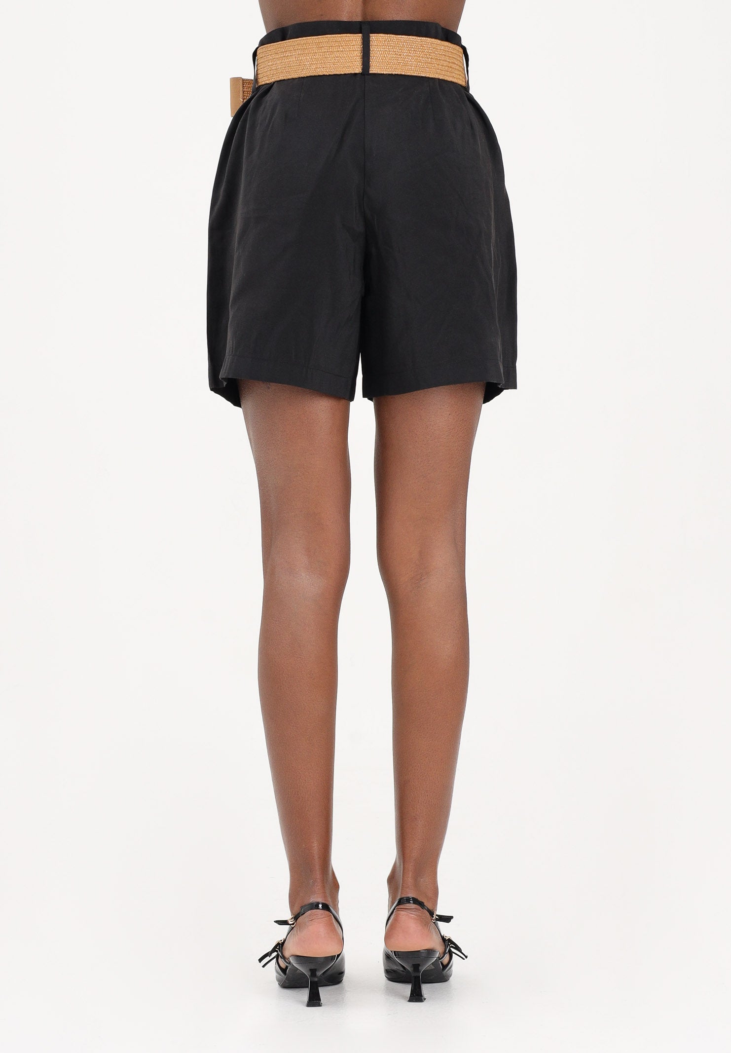 ONLY Shorts nero da donna con cintura 15370298 BL ONLY 