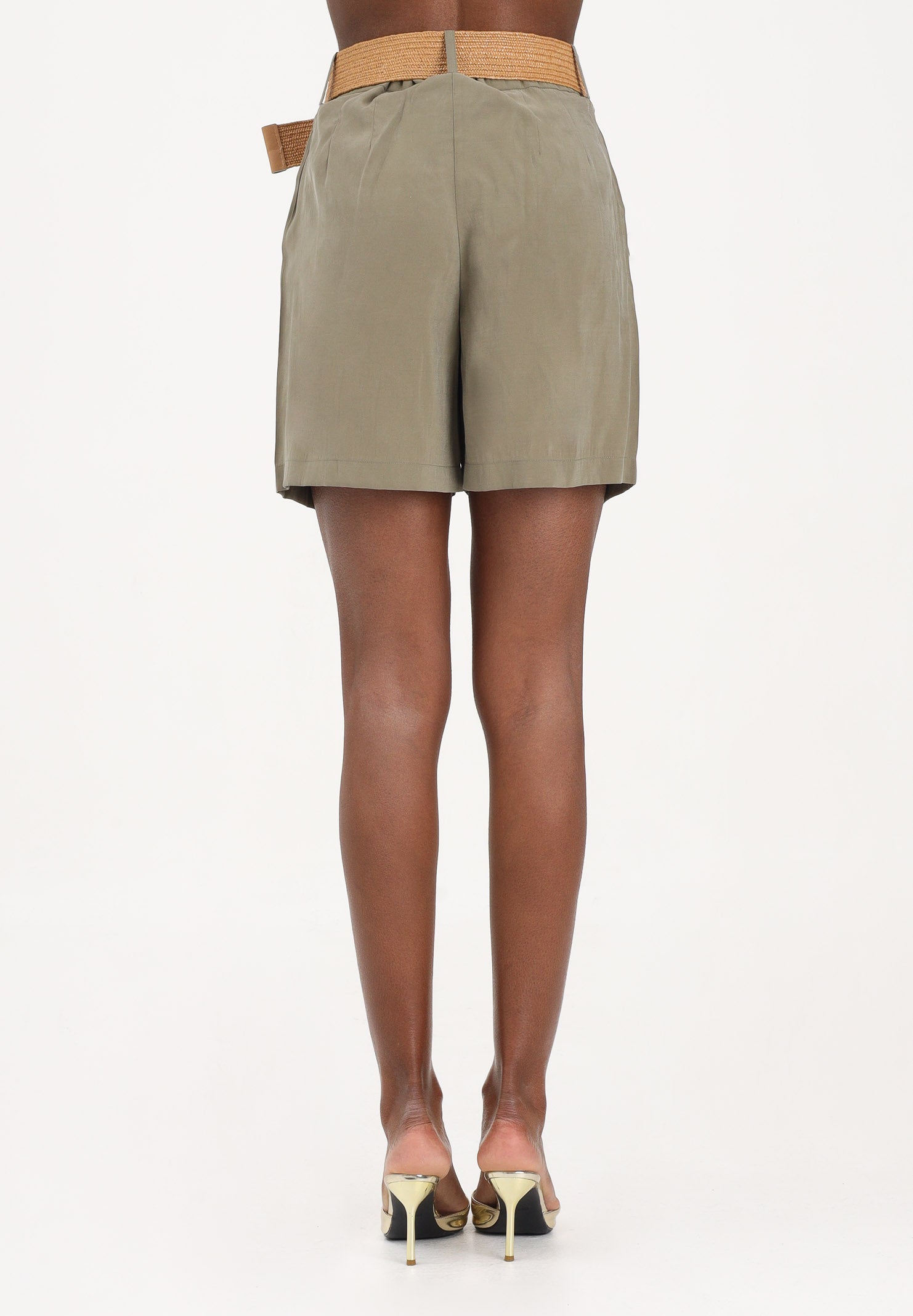 ONLY Shorts verde da donna con cintura 15370298 ME ONLY 