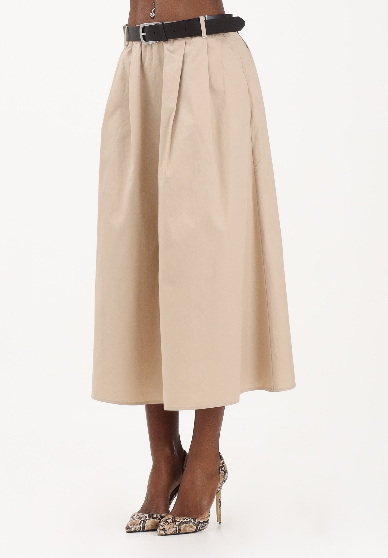 ONLY Gonna midi beige da donna 15370607 OXTA ONLY 
