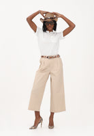 ONLY Pantalone cropped beige da donna 15370610 OXTA ONLY 