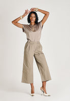 ONLY Pantalone cropped marrone da donna 15370610 WA ONLY 