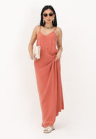 ONLY Abito lungo color salmone da donna 15371094 AR ONLY 