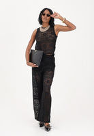 ONLY Top nero da donna realizzato in pizzo lavorato 15372105 BL ONLY 