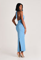 ONLY Abito midi azzurro da donna in tessuto stretch 15372734 UL ONLY 