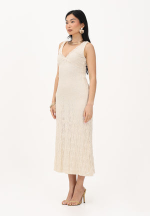 ONLY Abito lungo panna da donna 15372795 BI ONLY 