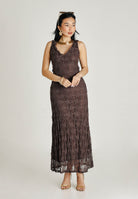 ONLY Abito lungo marrone da donna 15372795 SHBA ONLY 