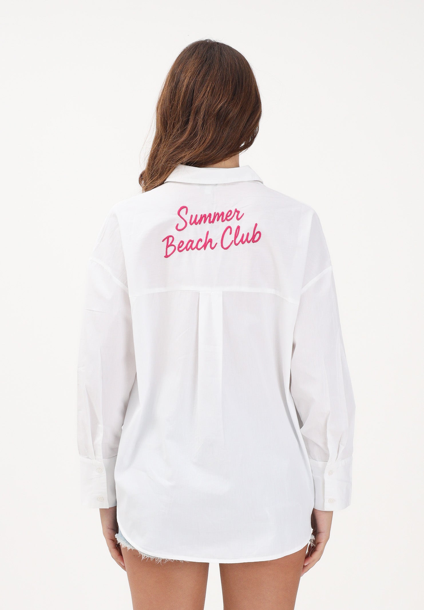 ONLY Camicia a manica lunga bianca da donna con ricamo sul retro 15375491 BRWIPI ONLY 