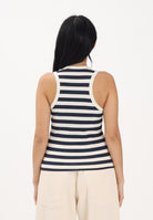 ONLY Canotta a righe panna e blu da donna con ricamo 15375771 BRWINA ONLY 