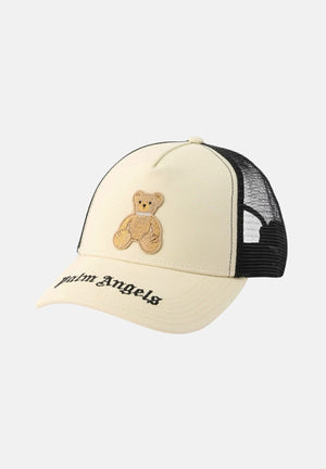 PALM ANGELS Cappello con visiera panna e nero per uomo e donna con Teddy e logo BK00CMZ0842 2 PALM ANGELS 