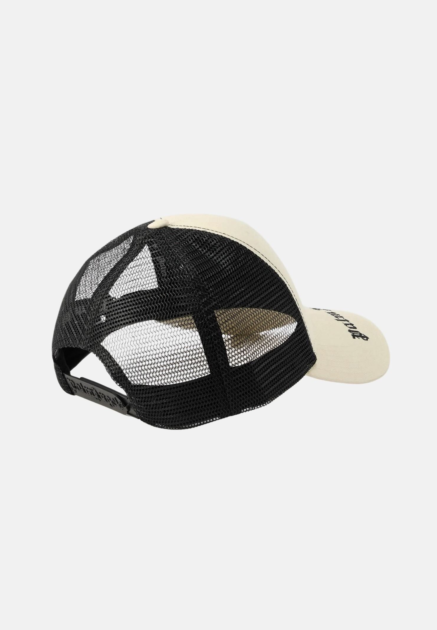 PALM ANGELS Cappello con visiera panna e nero per uomo e donna con Teddy e logo BK00CMZ0842 2 PALM ANGELS 
