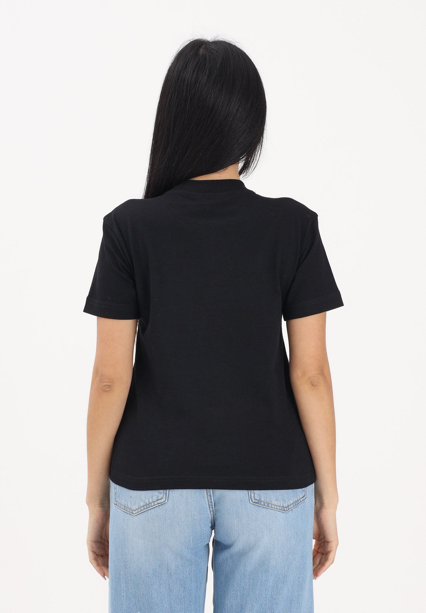 PALM ANGELS T-shirt a manica corta nera per donna, ragazzi e bambini con stampa PBAA003S26JER001 110 PALM ANGELS 