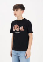 PALM ANGELS T-shirt a manica corta nera per donna, ragazzi e bambini con stampa PBAA003S26JER001 110 PALM ANGELS 