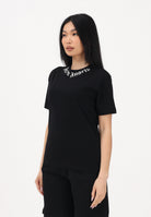 PALM ANGELS T-shirt a manica corta nera per donna, ragazzi e bambini con logo PBAA003S26JER004 110 PALM ANGELS 