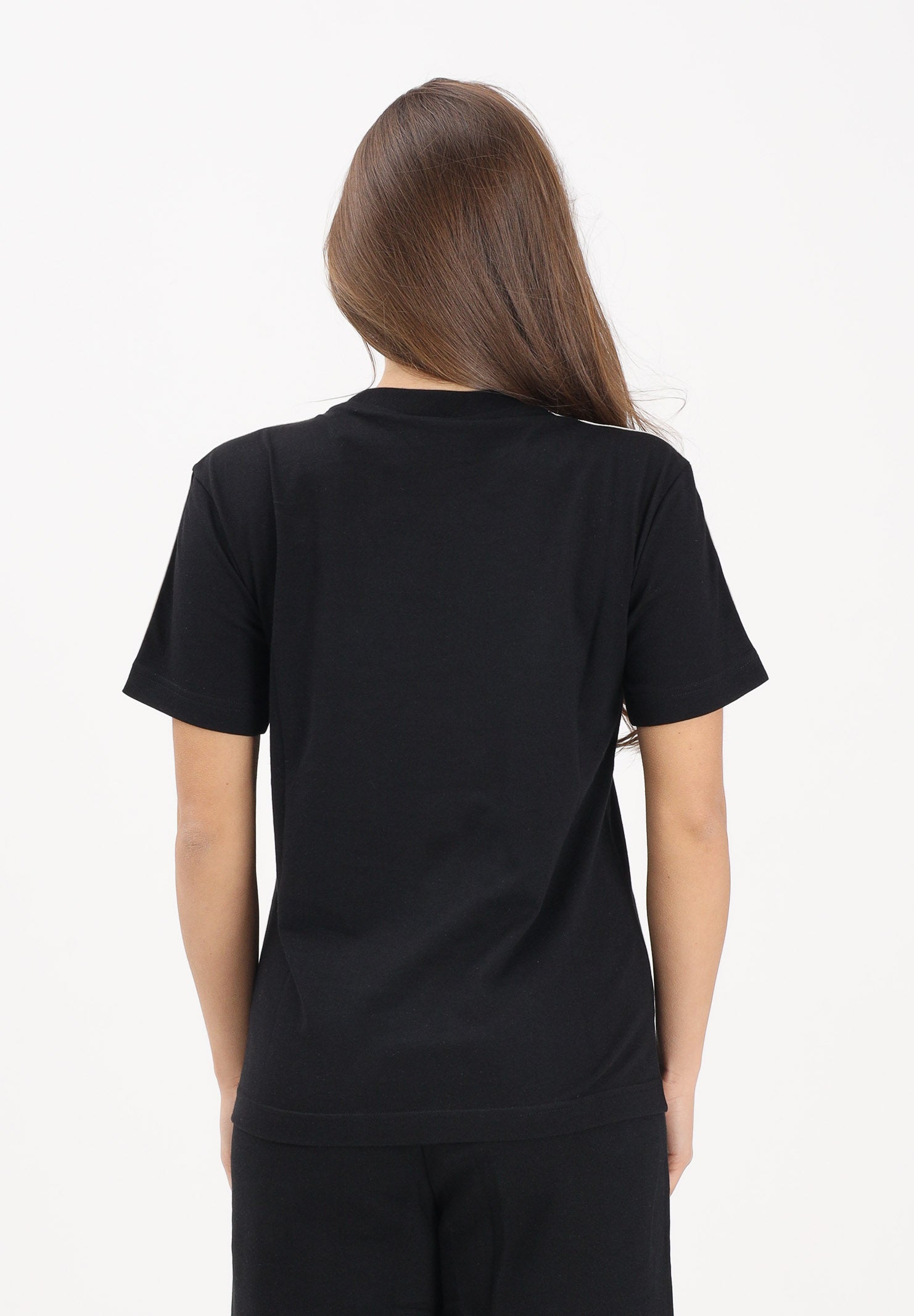PALM ANGELS T-shirt a manica corta nera per donna, ragazzi e bambini con logo PBAA011S26JER001 110 PALM ANGELS 