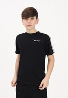 PALM ANGELS T-shirt a manica corta nera per donna, ragazzi e bambini con logo PBAA011S26JER001 110 PALM ANGELS 