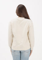 PALM ANGELS Felpa girocollo panna per donna, ragazzi e bambini con stampa PBBA012S26FLE002 002 PALM ANGELS 